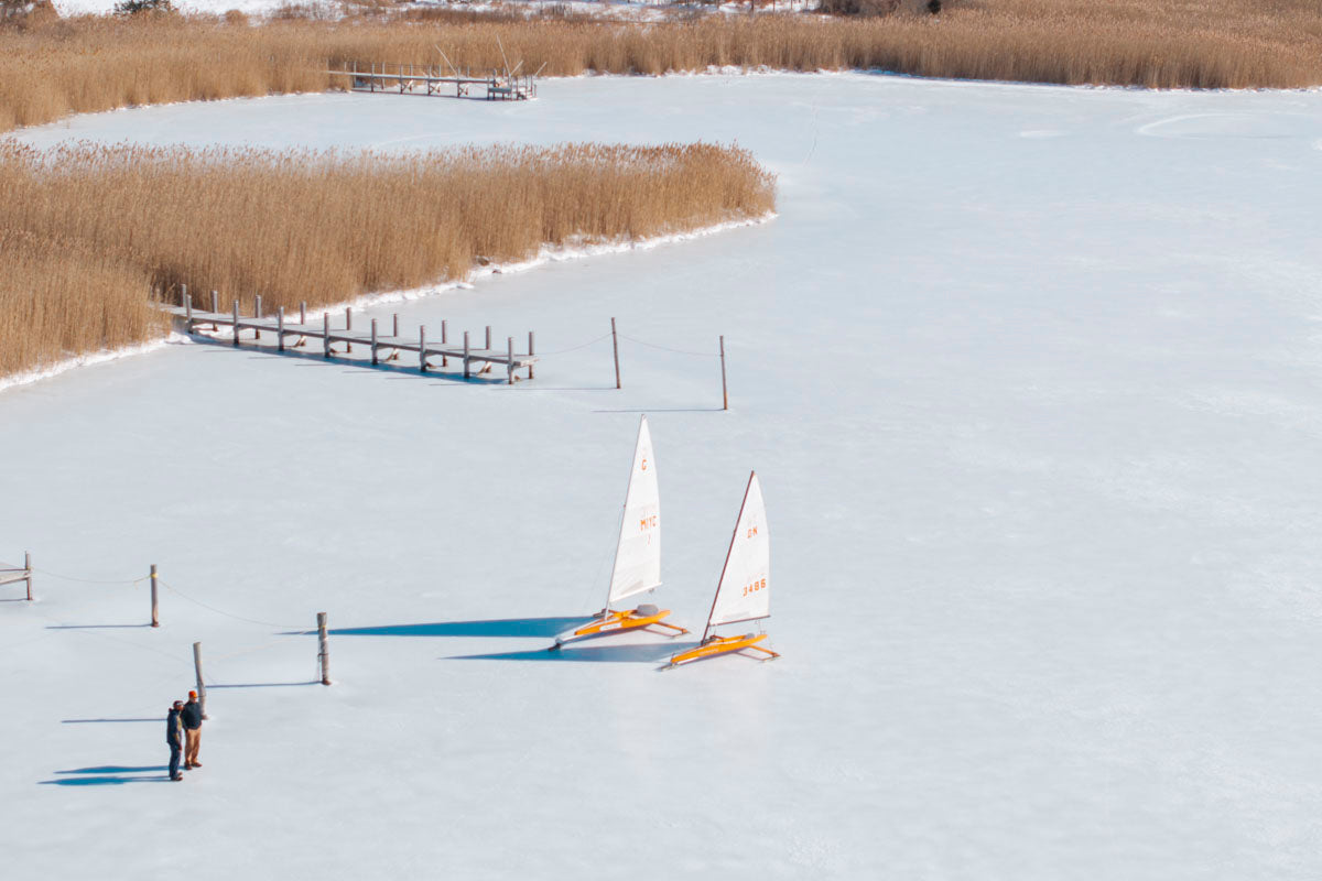 Ice Sailing on Mecox Bay