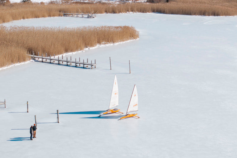 Ice Sailing on Mecox Bay