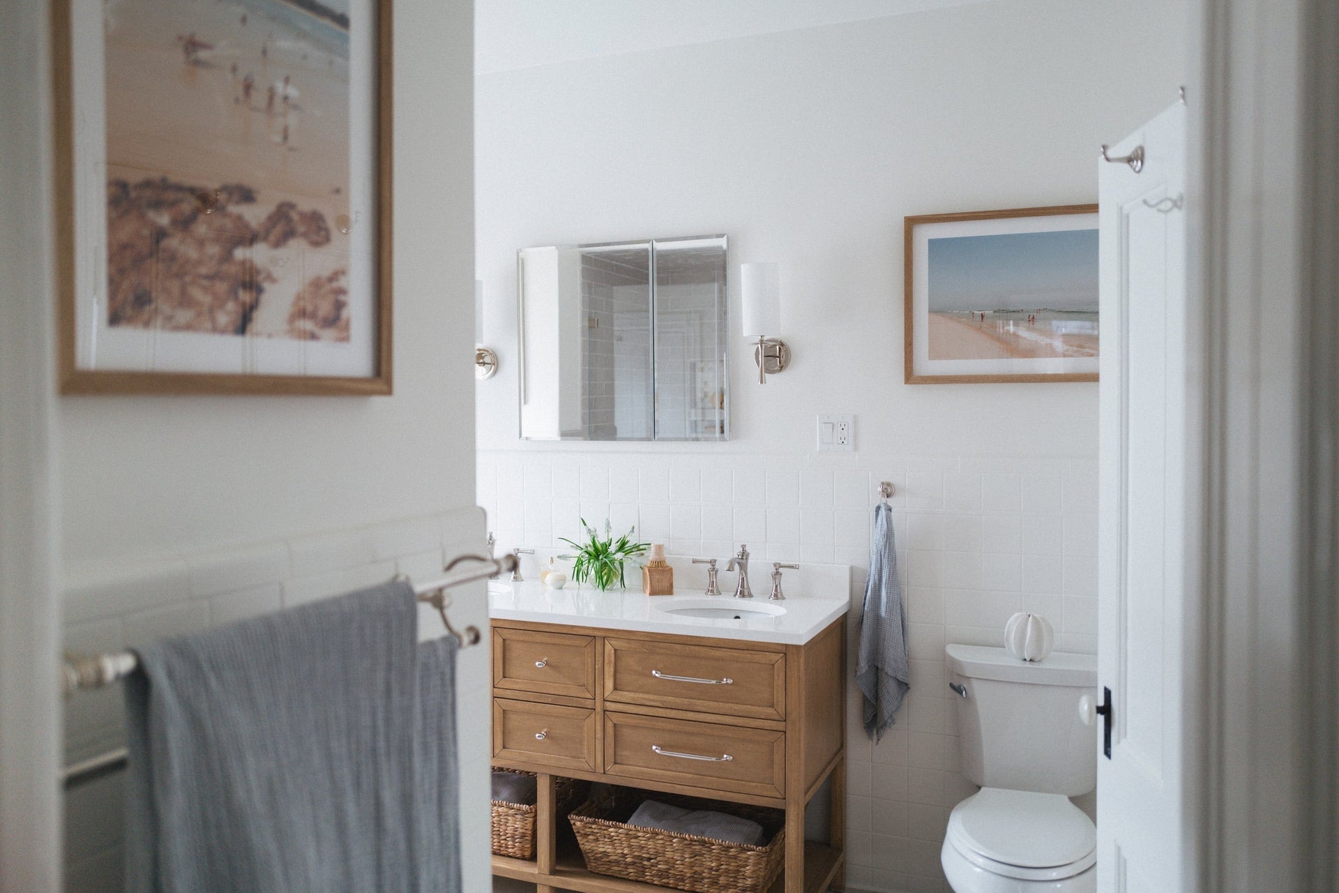 Hamptons Bathroom, Coastal Fine Art Photography from the Hamptons Collection and Byron Bay