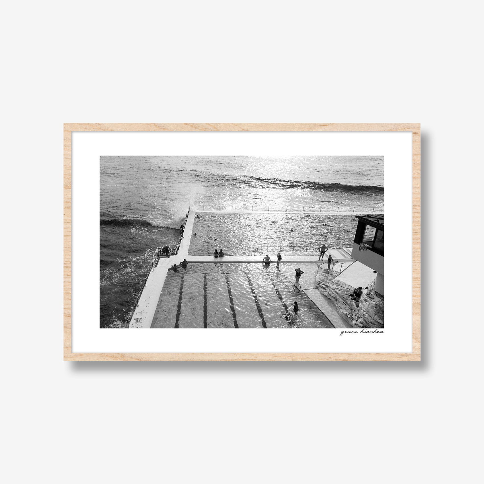 Bondi Icebergs in Monochrome
