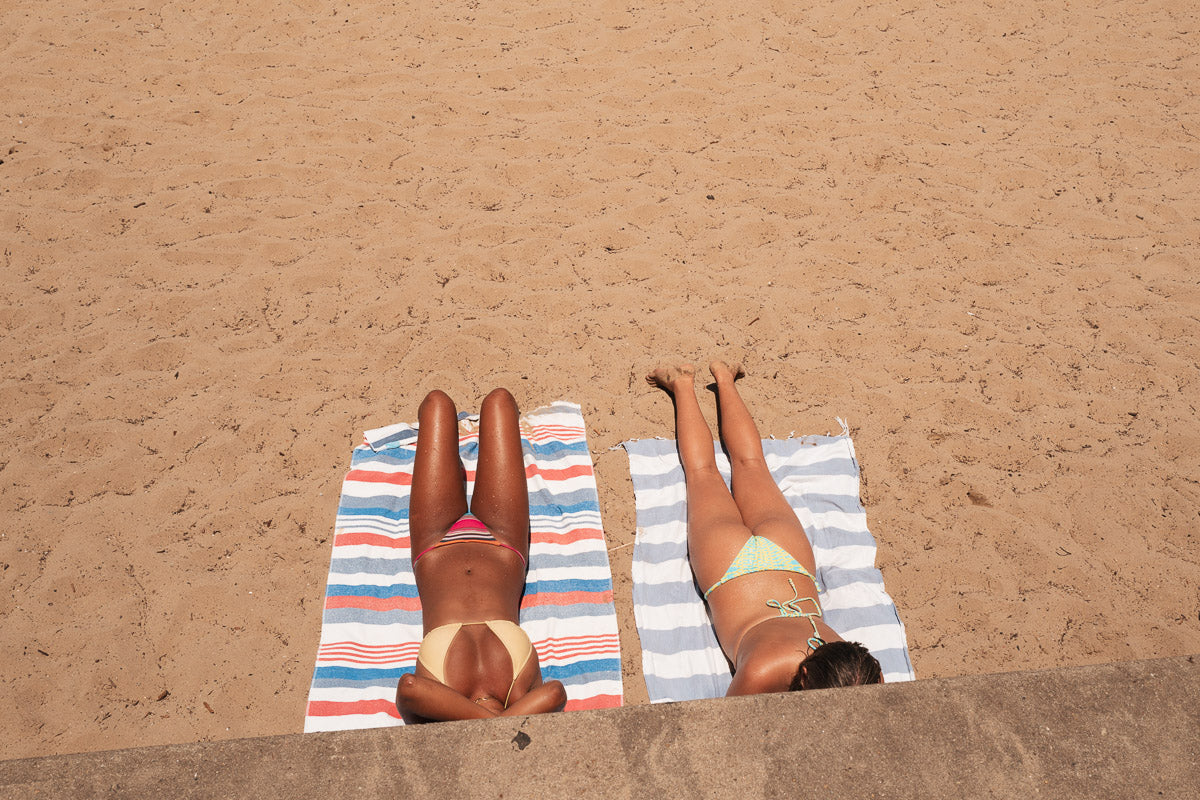 Sunbaking at Manly Cove