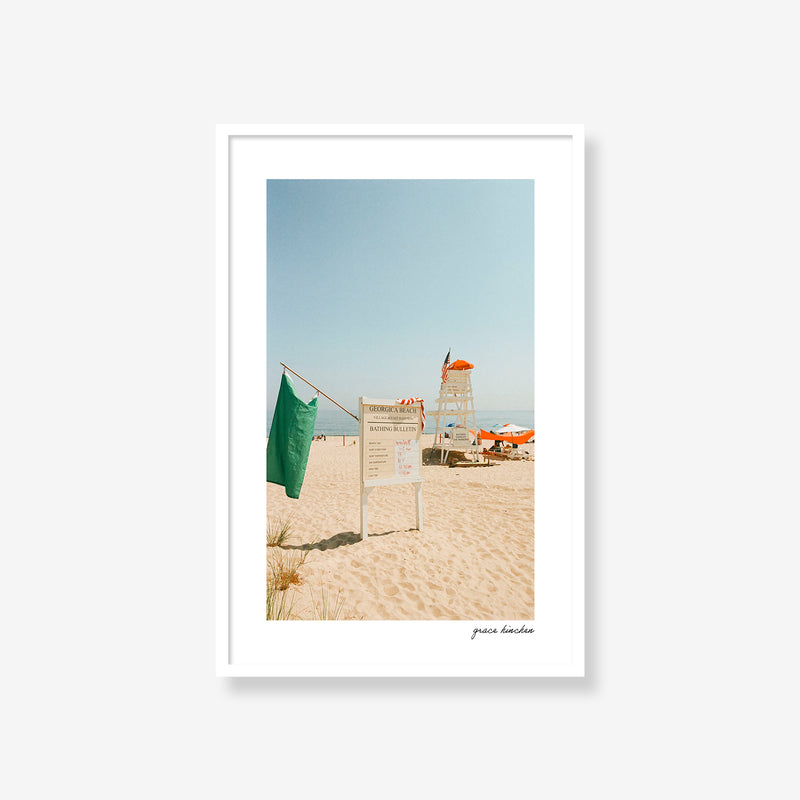 Bathing Bulletin at Georgica Beach
