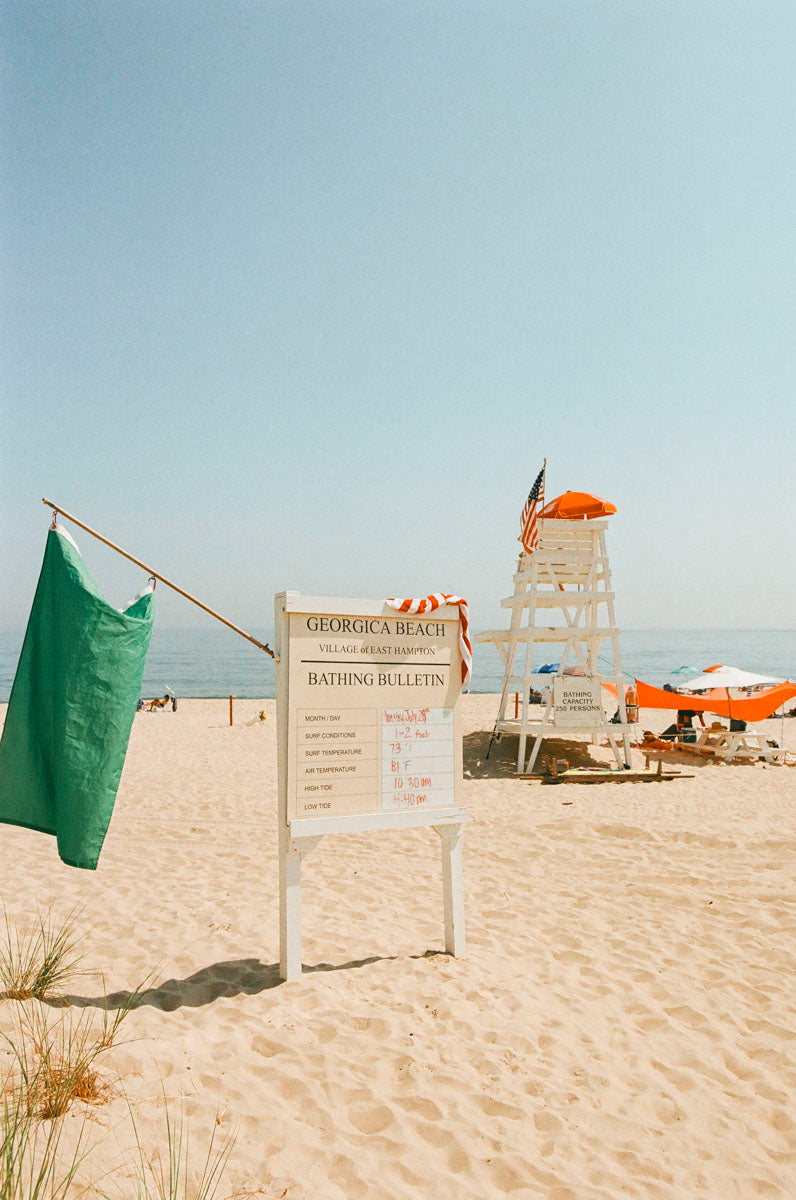Bathing Bulletin at Georgica Beach