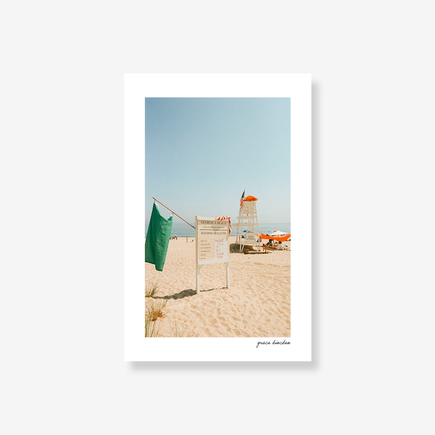 Bathing Bulletin at Georgica Beach