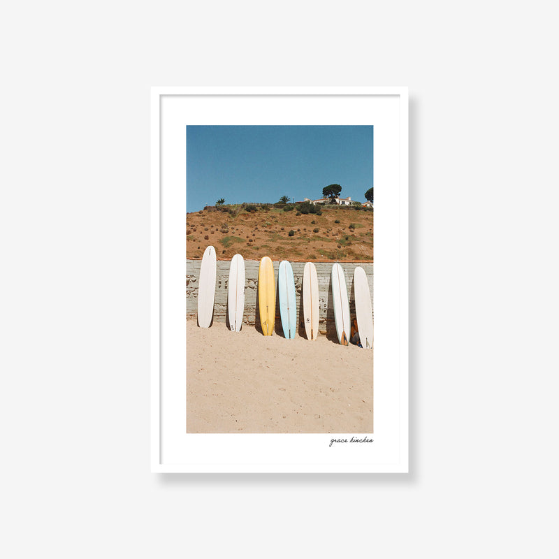 Boards at Surfrider Beach