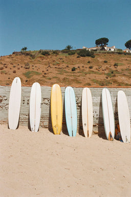 Boards at Surfrider Beach