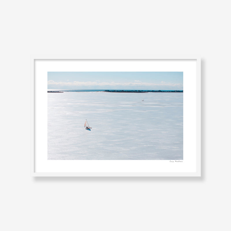 Iceboating on Mecox Bay