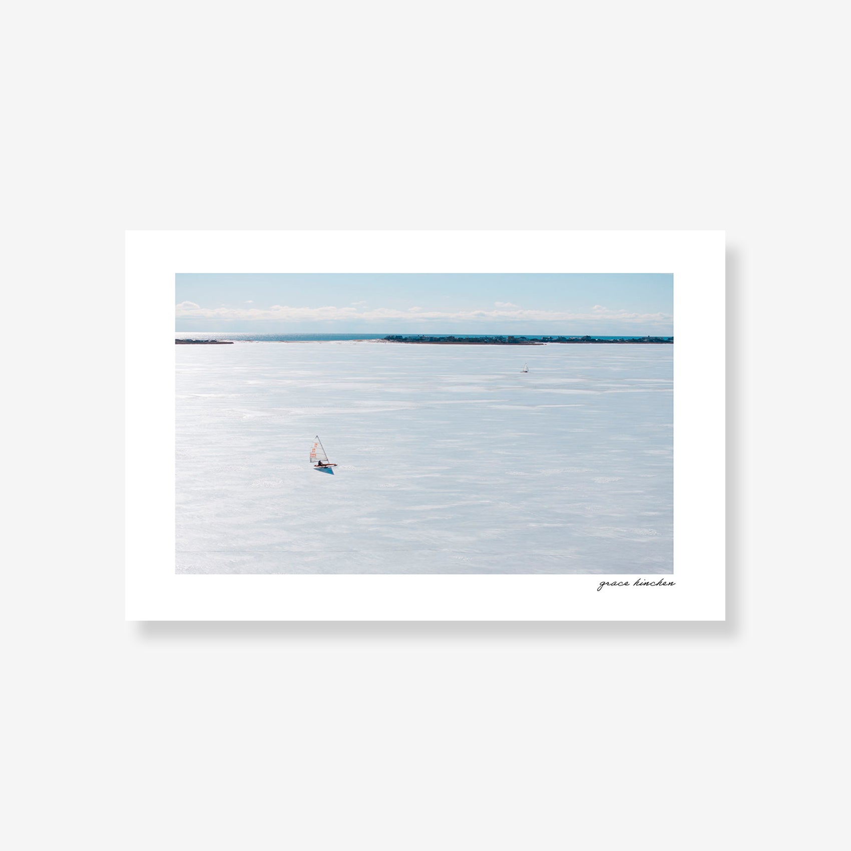 Iceboating on Mecox Bay