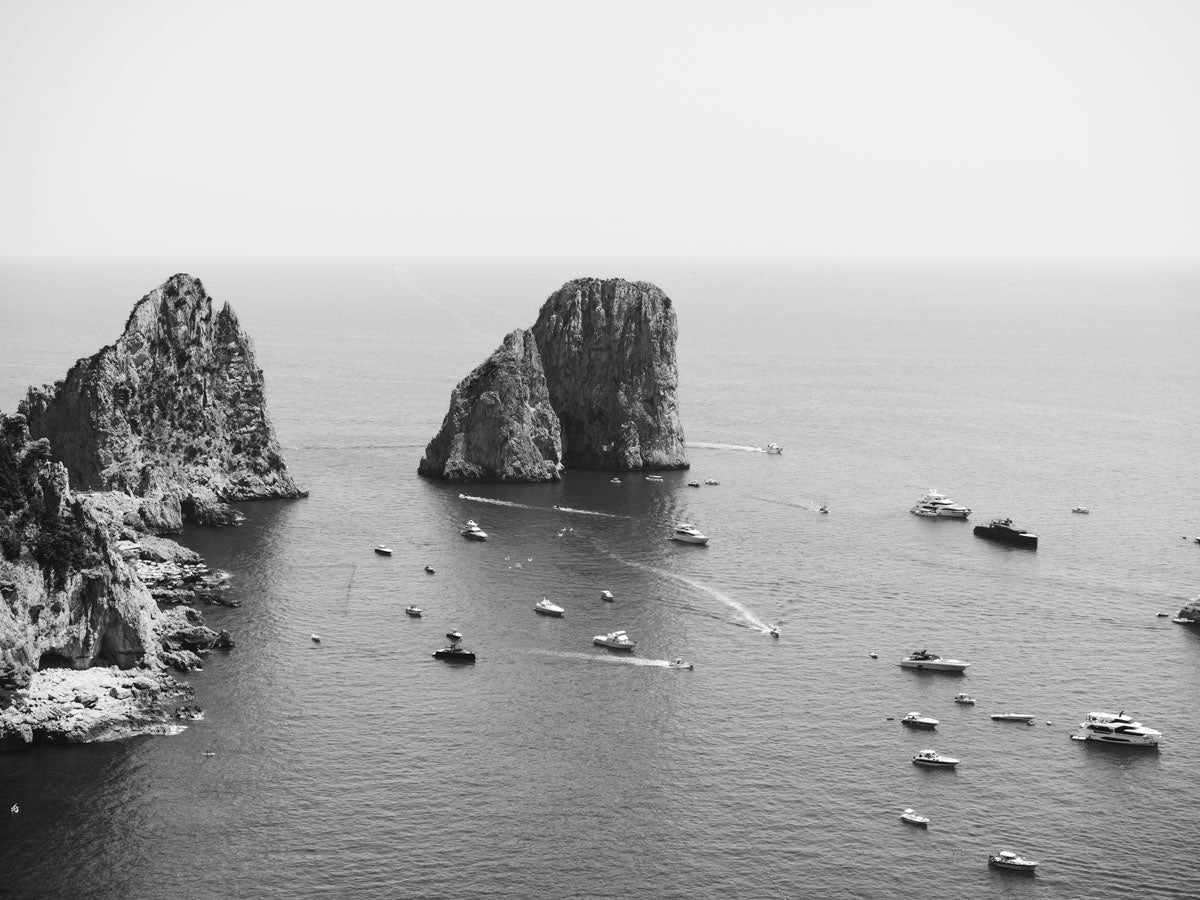 Yachts off the Faraglioni